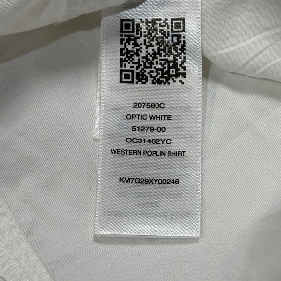 True Religion Western Poplin Shirt Womens Large White Long Sleeve Snap NWT - Picture 7 of 12